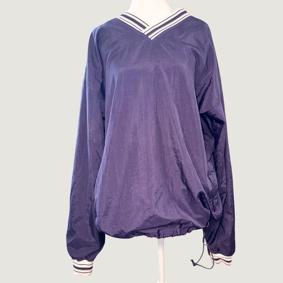 Champion Other - Champion XL Navy V Neck Pullover Windbreaker Jacket Nylon USA 90s